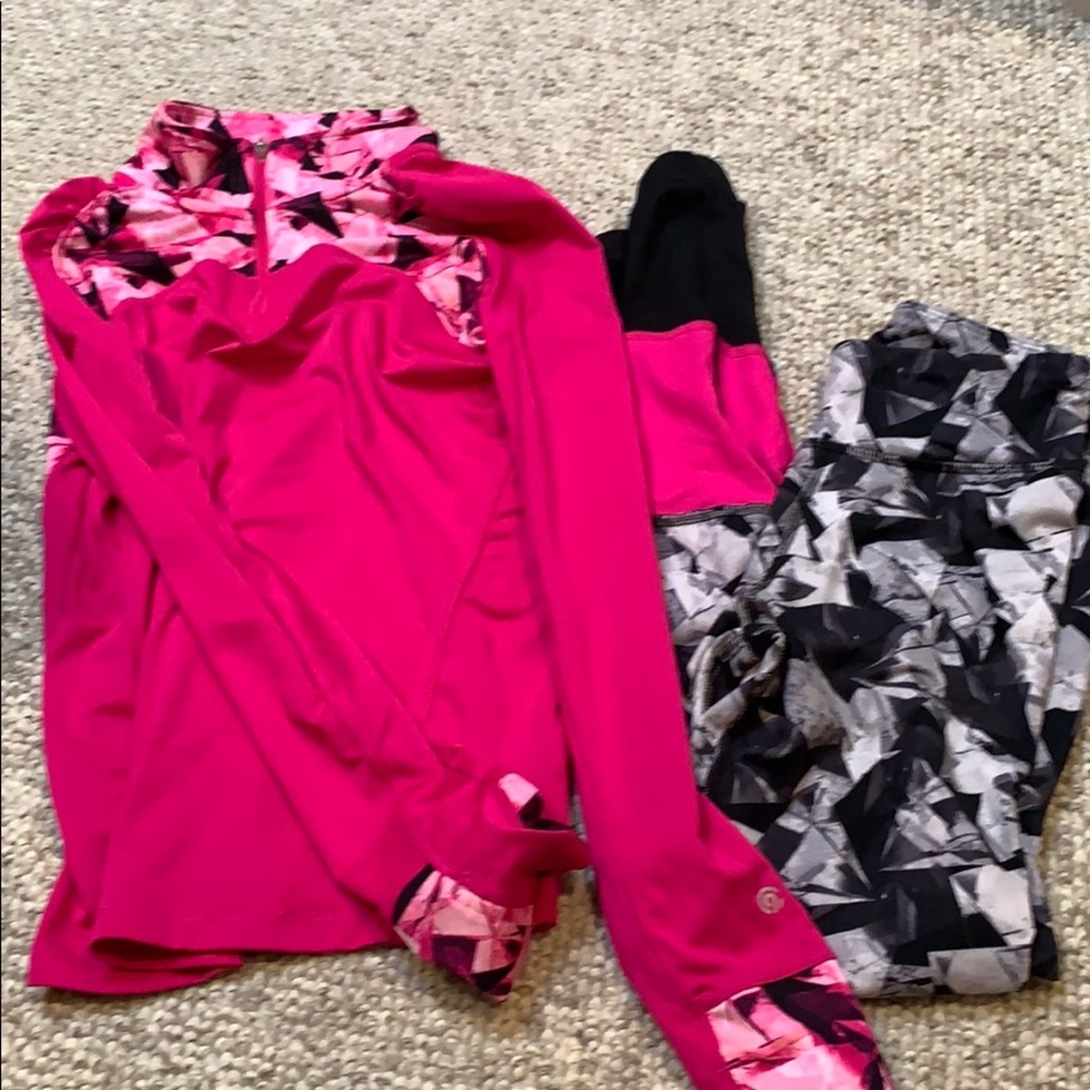 C9 Girls running pants and half zip